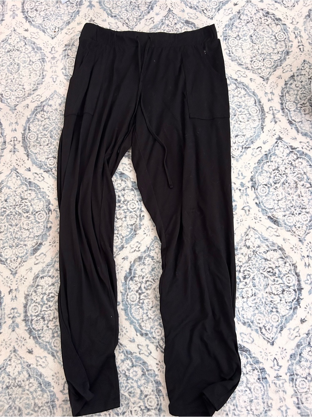 Women's Black & Pink Casual Drawstring Pants (comes with two pj pants)